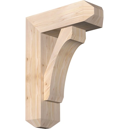 Ekena Millwork Legacy Craftsman Smooth Bracket w/ Offset Brace, Douglas Fir, 7 1/2"W x 22"D x 30"H BKT0806X22X30LEC04SDF